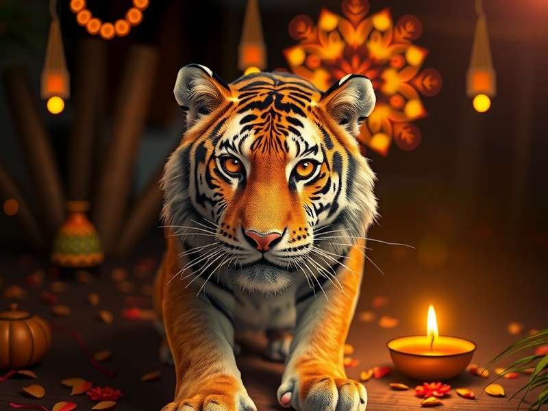 Tiger Safari VR Diwali celebration